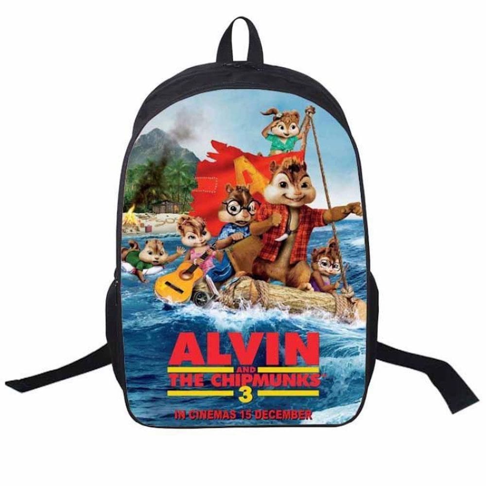 Mochila escolar Alvins Chipmunks Anime para crianças