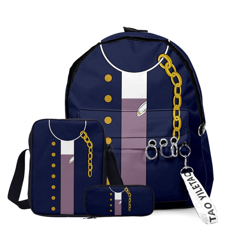 Conjunto de mochilas Jojos Bizarres Adventures School, 3 peças para crianças