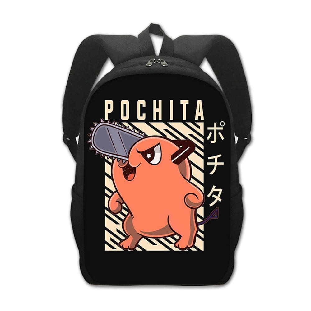 Mochila escolar Anime Chainsaws Man Poc para crianças