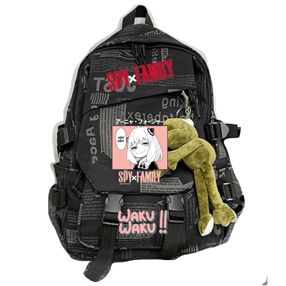 Mochila escolar Spys Familys Anime para crianças