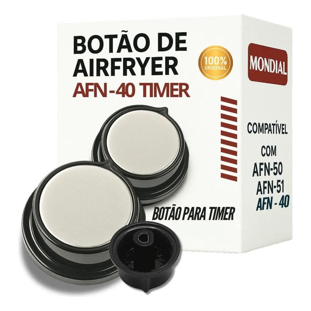 Botao Timer Temperatura Afn-40 Air Fryer Mondial Preto