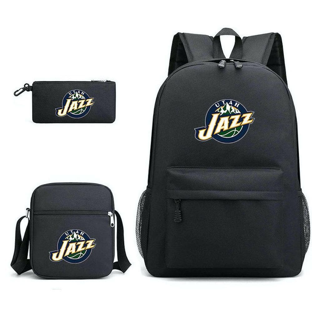 Conjunto de mochilas escolares: mochila Utah Jazzs Basketball Star, 3 unidades