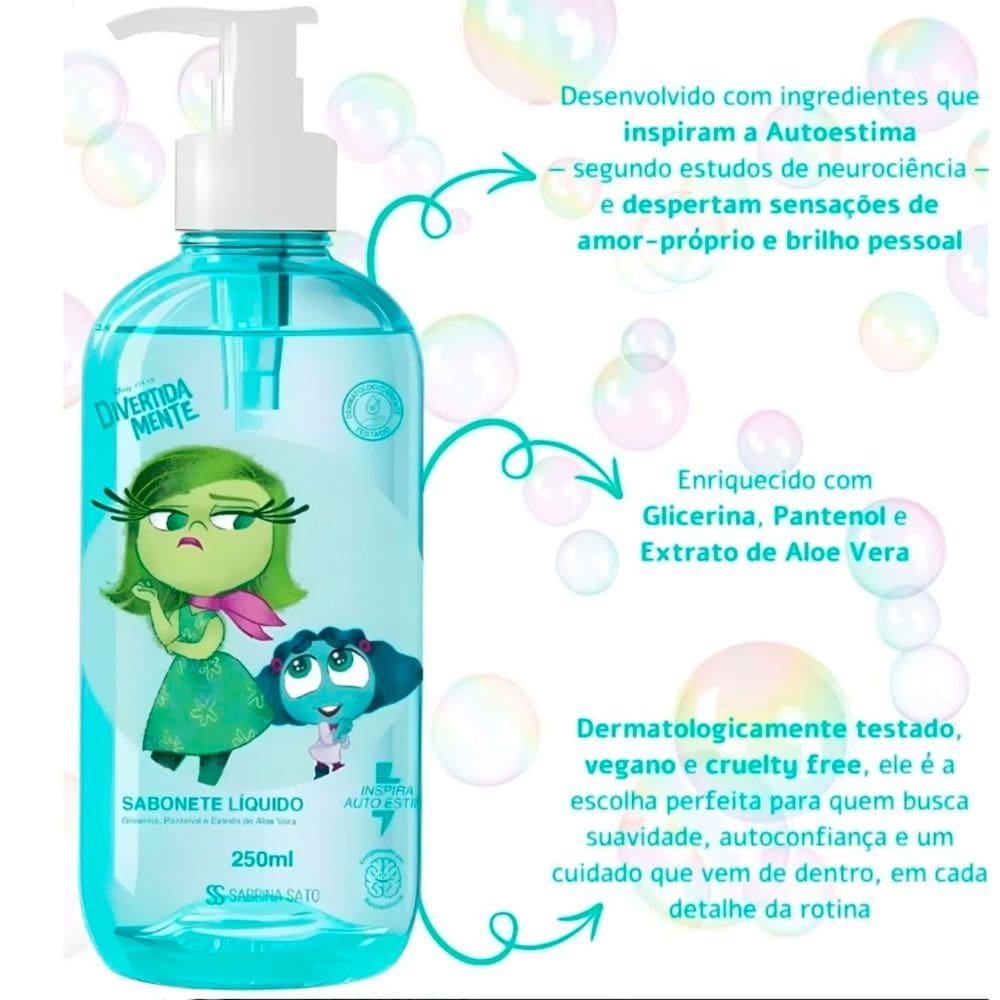 Sabonete Líquido Divertidamente Nojinho e Inveja Sabrina Sato 250ml