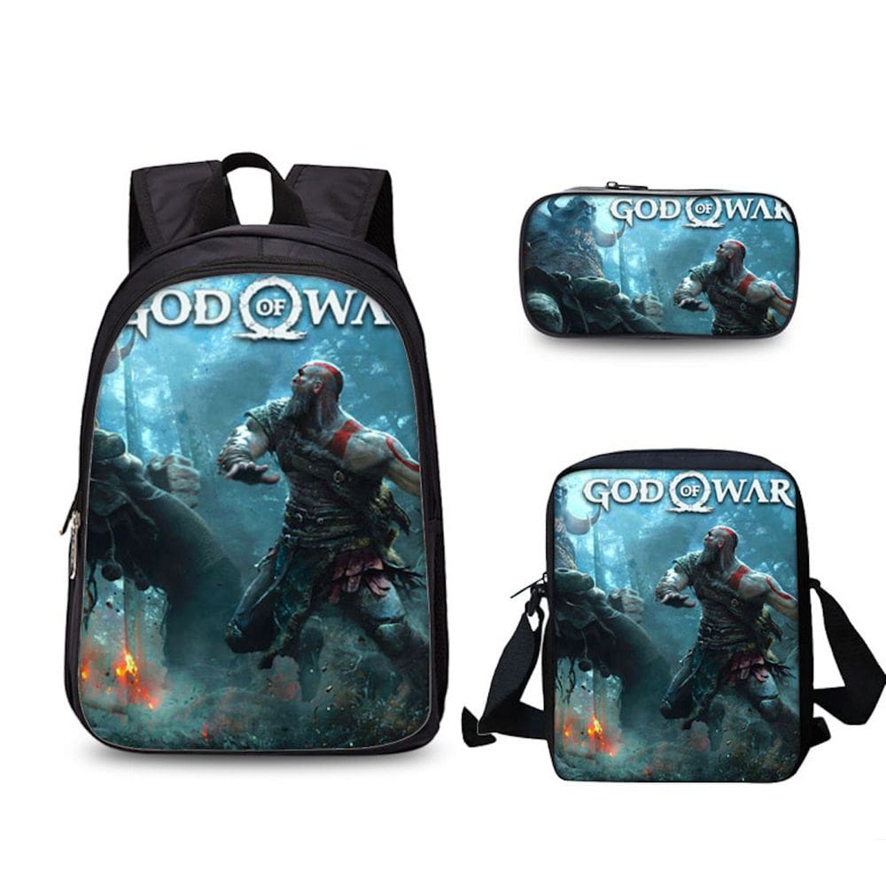 Conjunto de mochilas Gods of Wars Anime School, 3 unidades com ombro