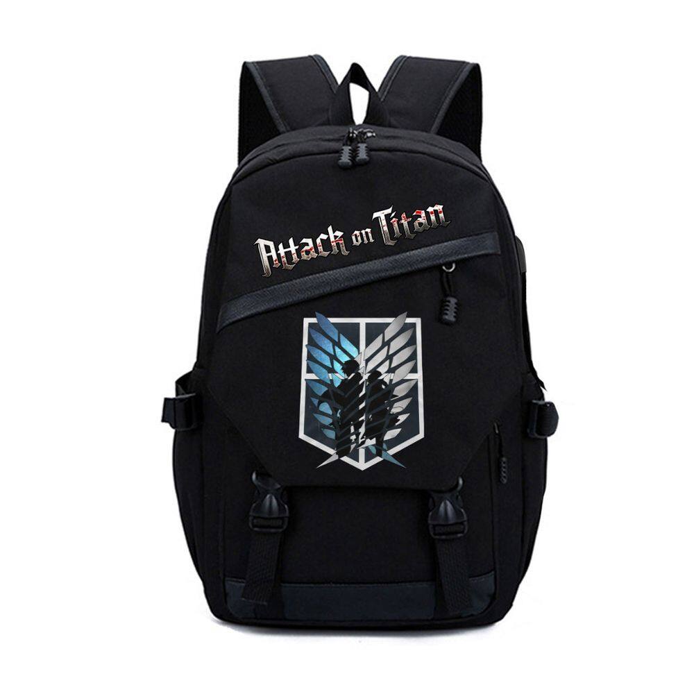 Mochila para laptop ataca Ons Titans com porta de carregamento USB