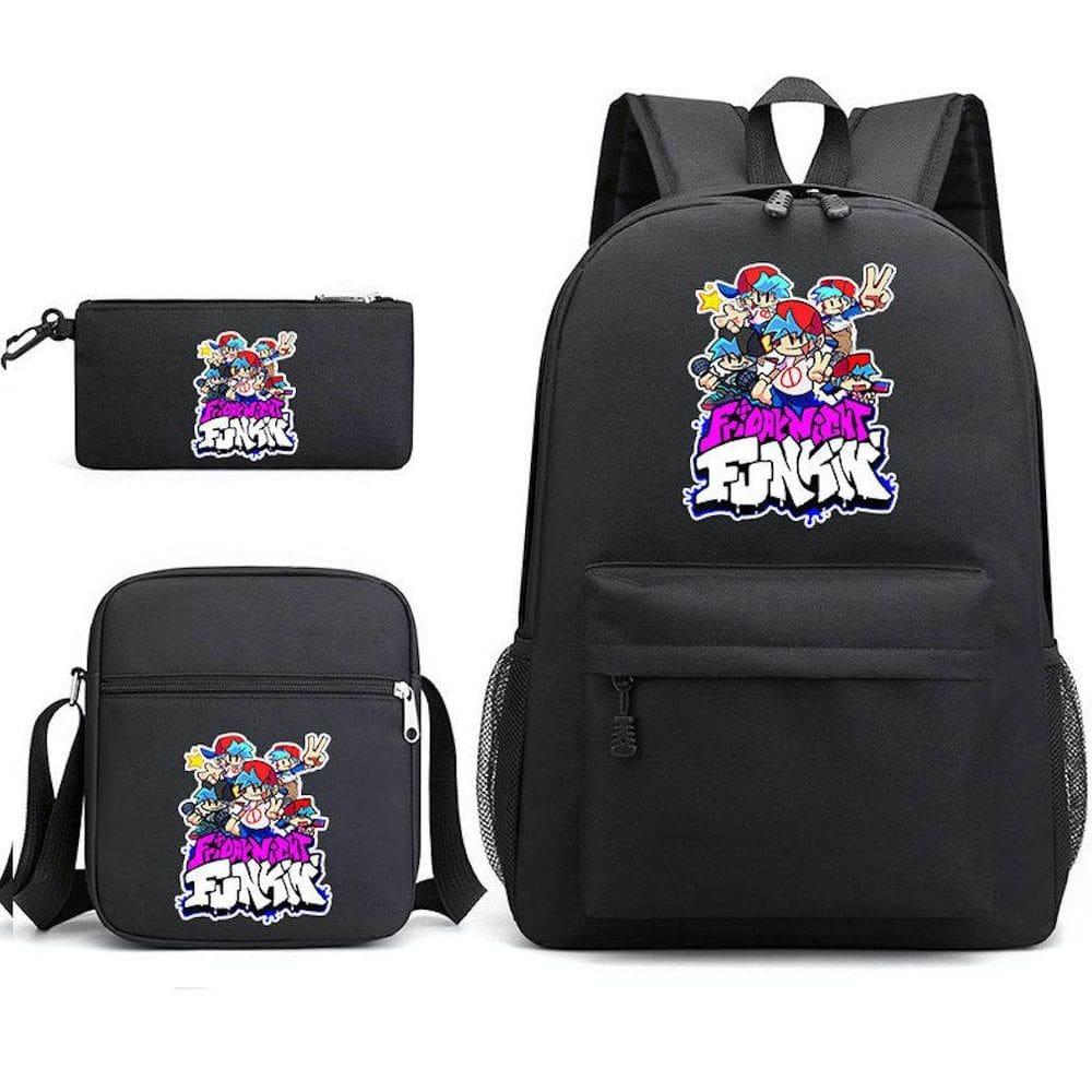 Conjunto de mochilas Black Fridays Nights para crianças ou estudantes