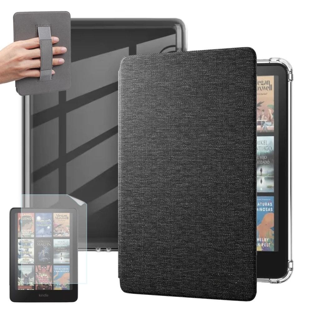 Case Tecido Alça Para Kindle Colorsoft 7 Polegadas+ Película