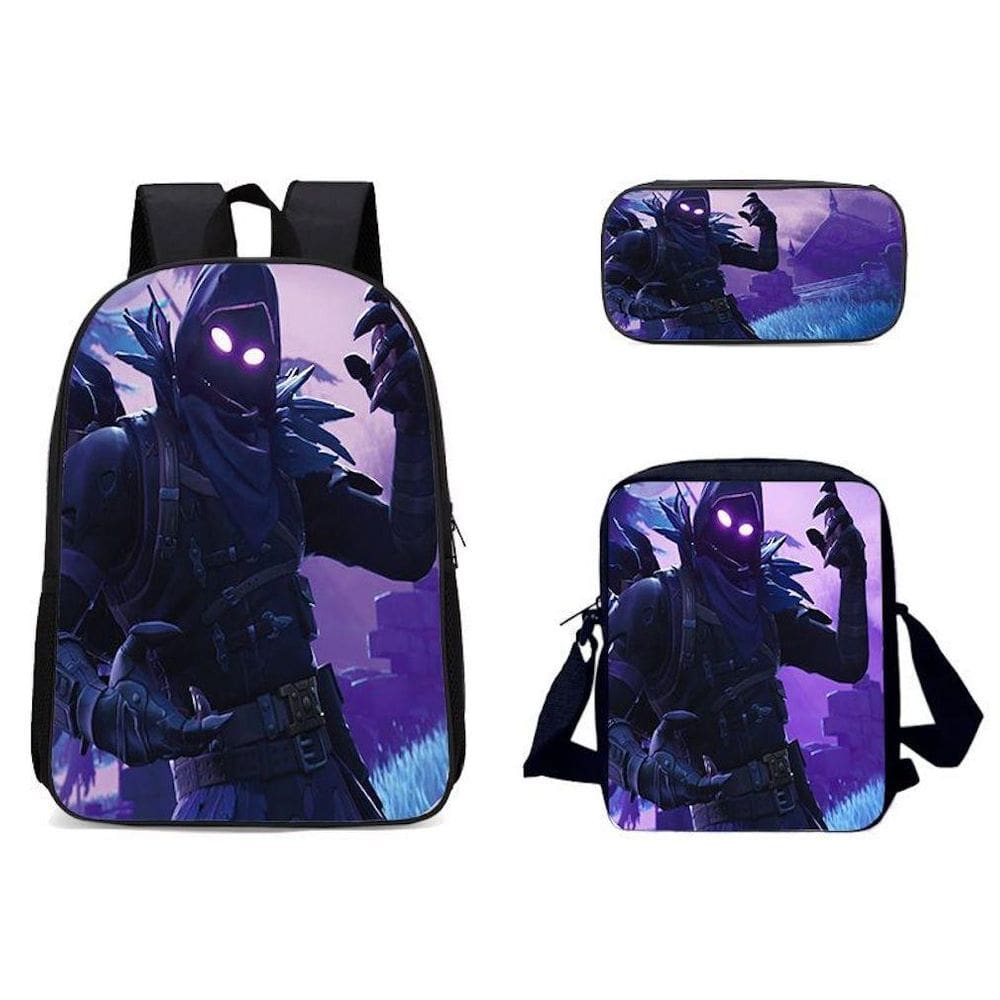 Conjunto de mochilas Gwen Satchel Anime for School, 3 peças Oxford