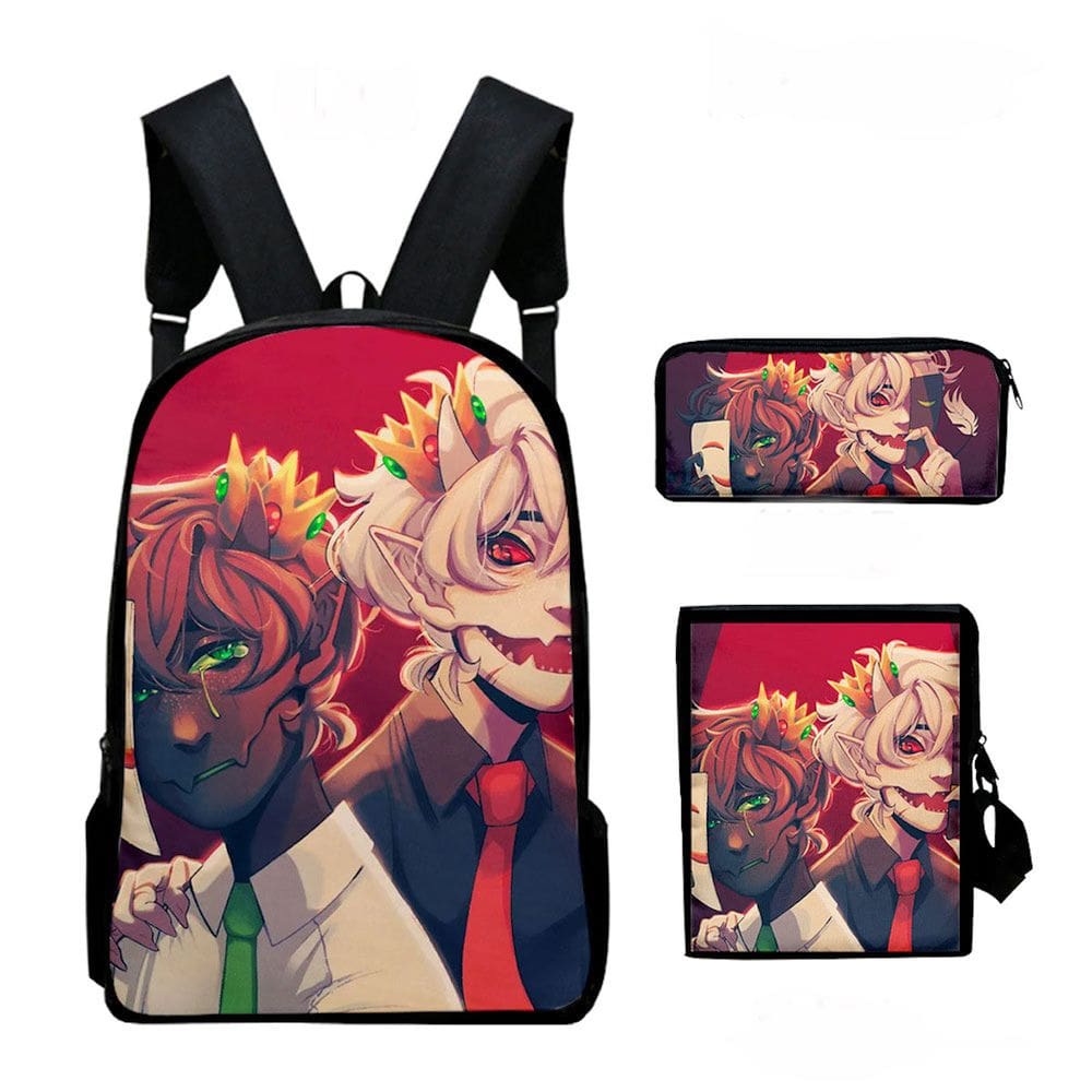 Conjunto de mochilas escolares Ranboos, 3 unidades para o ensino fundamental