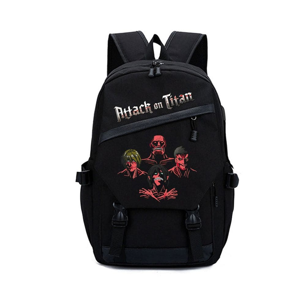 Mochila para laptop ataca Ons Titans com porta de carregamento USB
