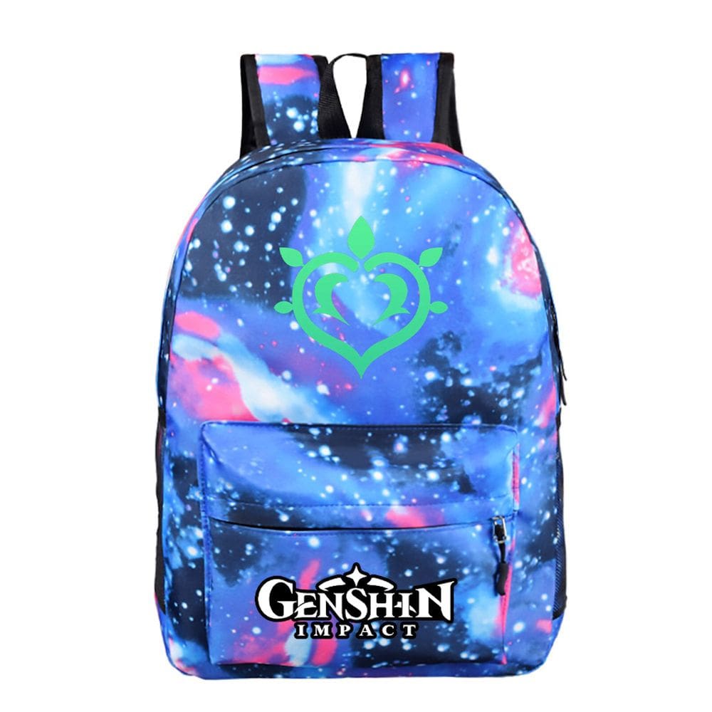 Mochila Genshins Impacts Zhonglis Cartoon Kids School