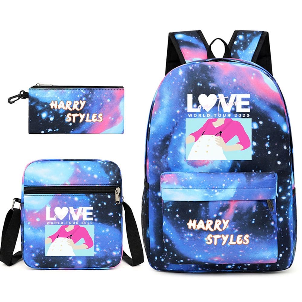 Conjunto de mochilas escolares Love Harrys Styles, 3 unidades para crianças