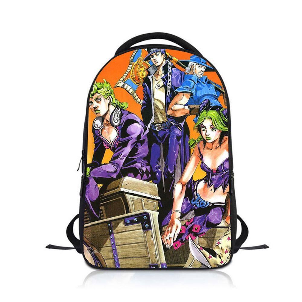Mochila escolar Jojos Bizarres Adventures Anime Schoolbag
