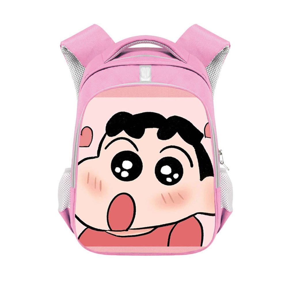 Mochila Shins Chans Anime School Bag para crianças 26x13x36cm