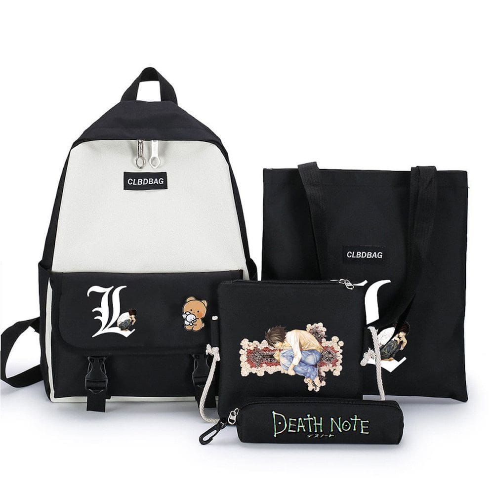 Conjunto escolar Deaths Notes dazais osamus para crianças, 4 unidades