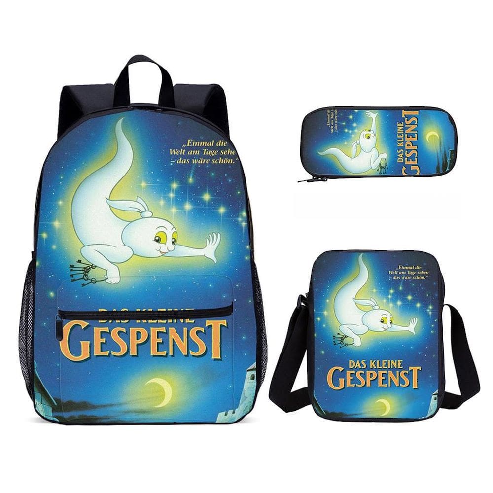 Conjunto de mochilas Das kleines Gespenstss School Bag para crianças