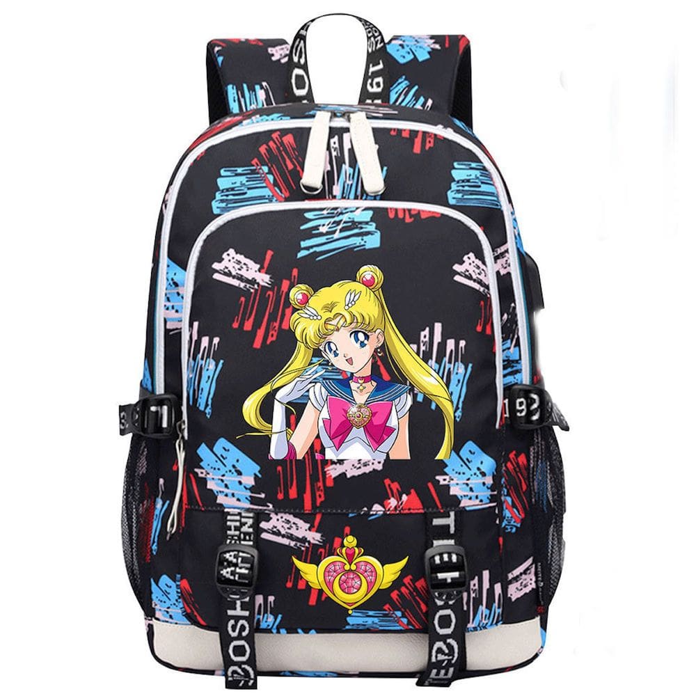 Mochila escolar Sailers Moons Anime para crianças