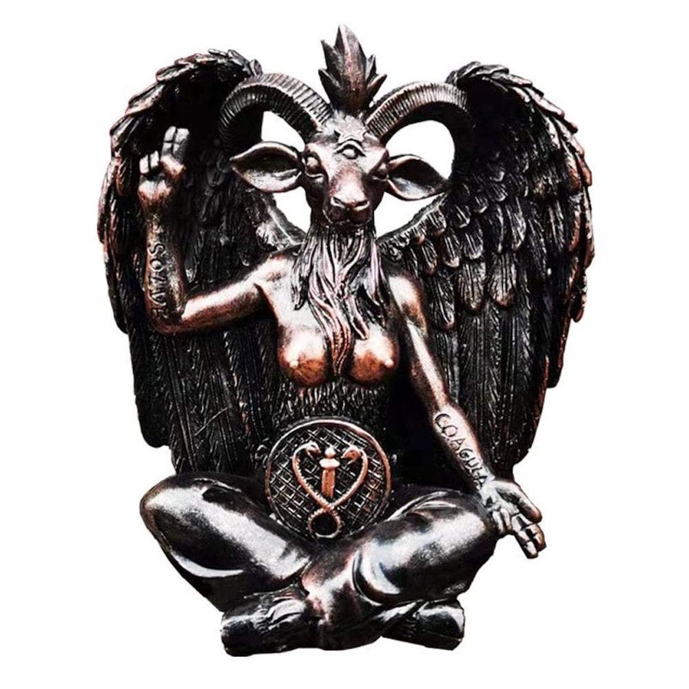 Estatueta Escultura Estátua Baphomet Idol Satanics Resin 341g