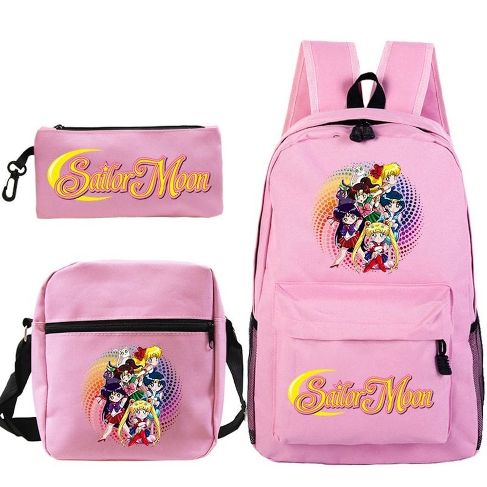 Conjunto de mochilas escolares Sailers Moons Tsukino Usagi 3 unidades