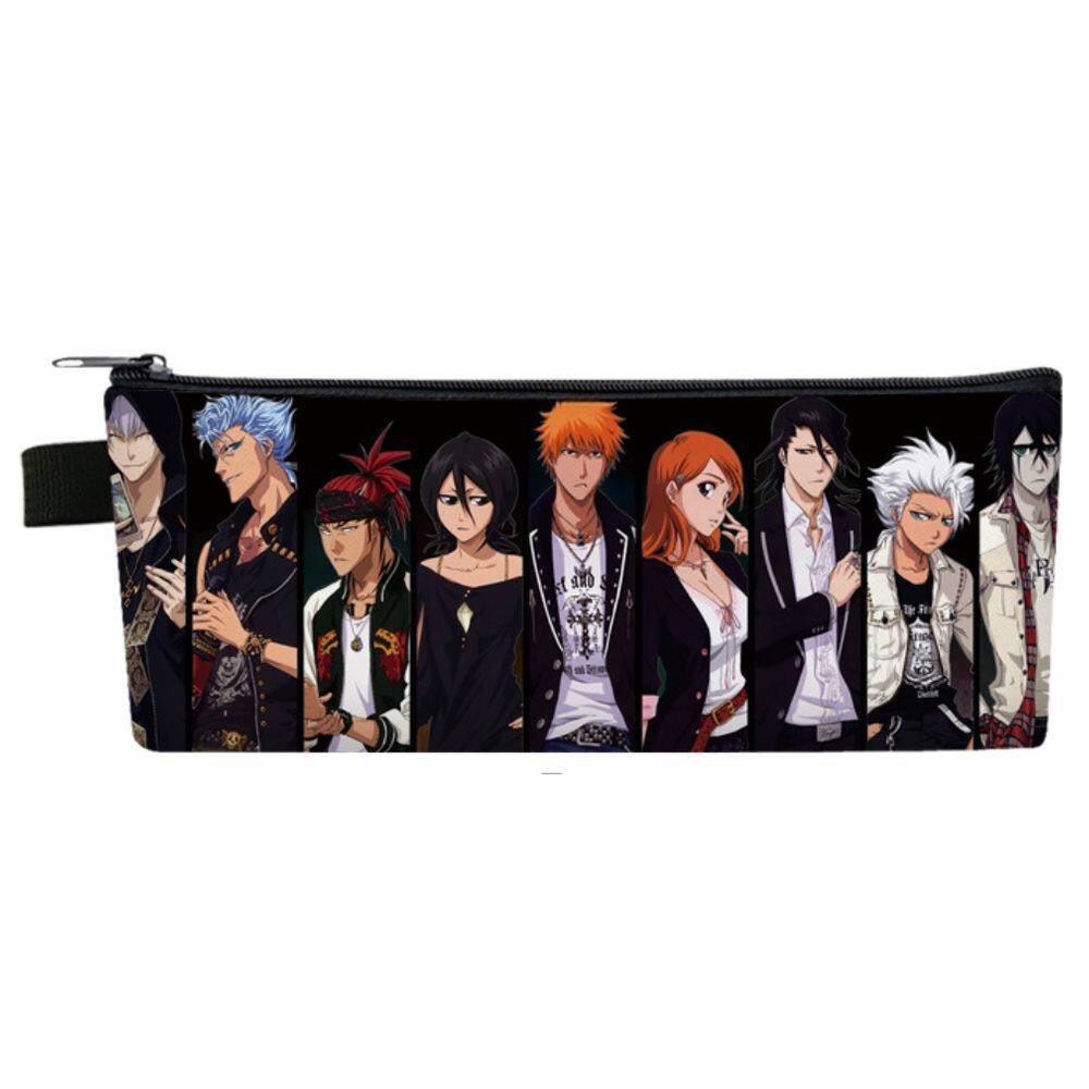 Bolsa de lápis Bleachs Kurosaki Ichigo Cartoon Anime para crianças