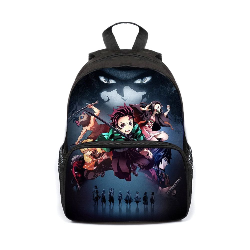 Mochila Demons Slayers Kamados Tanjirous Anime School 25x11x34cm