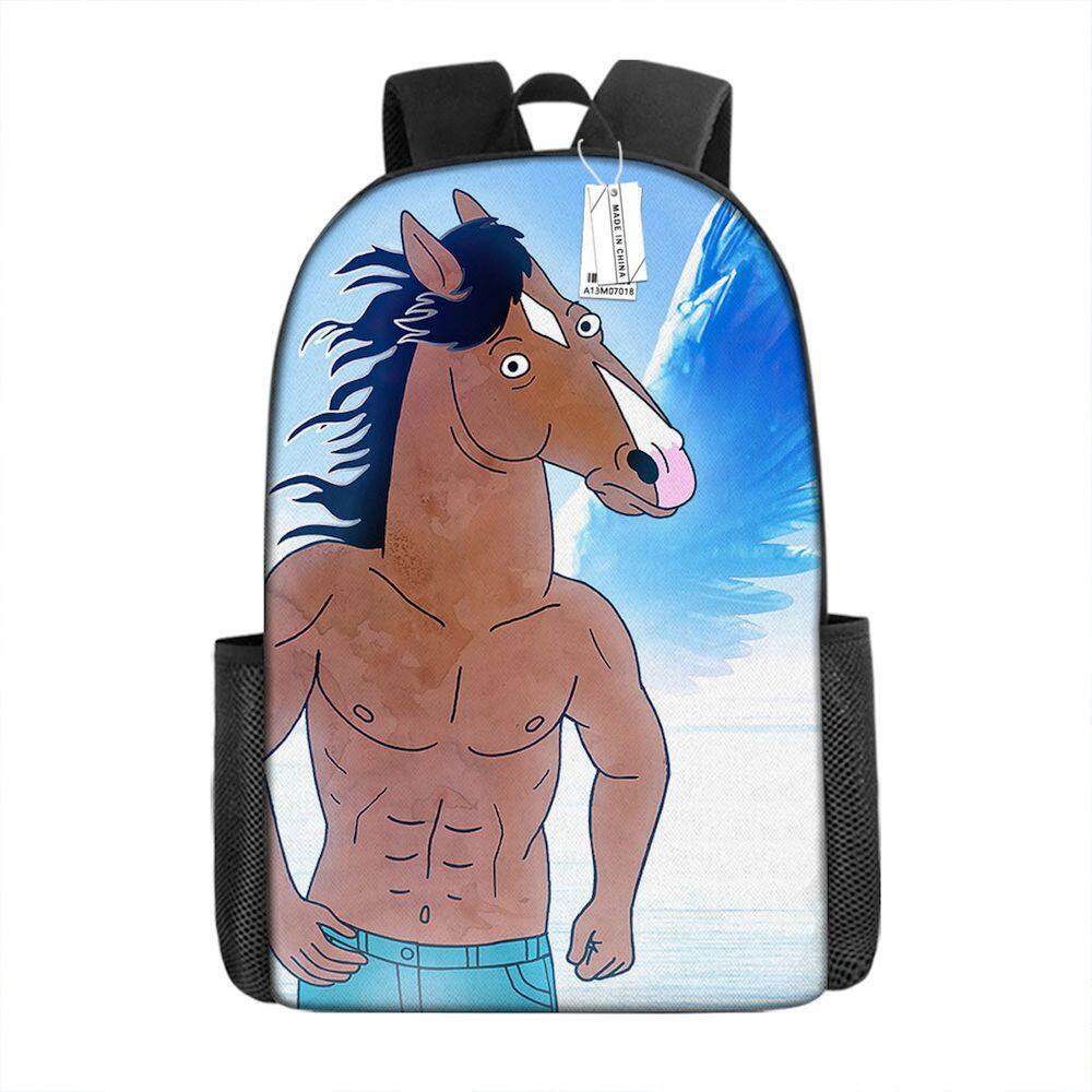 Mochila BoJack Horsemans Cartoon Kids School Oxford Cloth