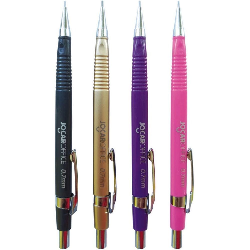 Lapiseira 0.7Mm Jocar Técnica Triangular 4 Cores Caixa 12Un