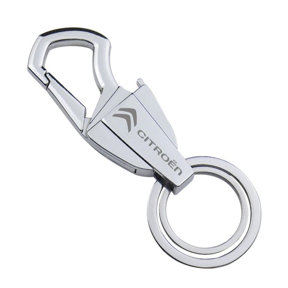 Chaveiro Para Citroen Prata Metálico C2 Picasso Aircross - J