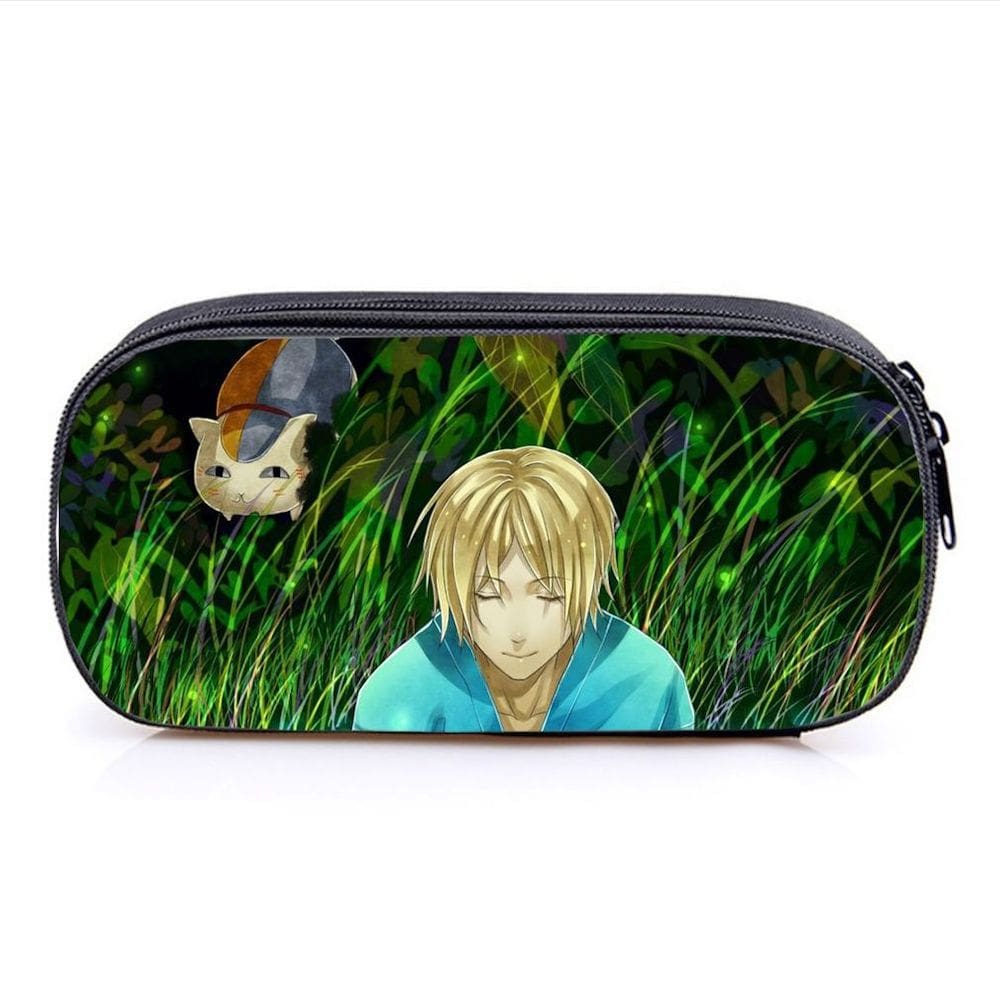 Estojo de lápis Natsume`s Friends Anime Cartoon Poliéster