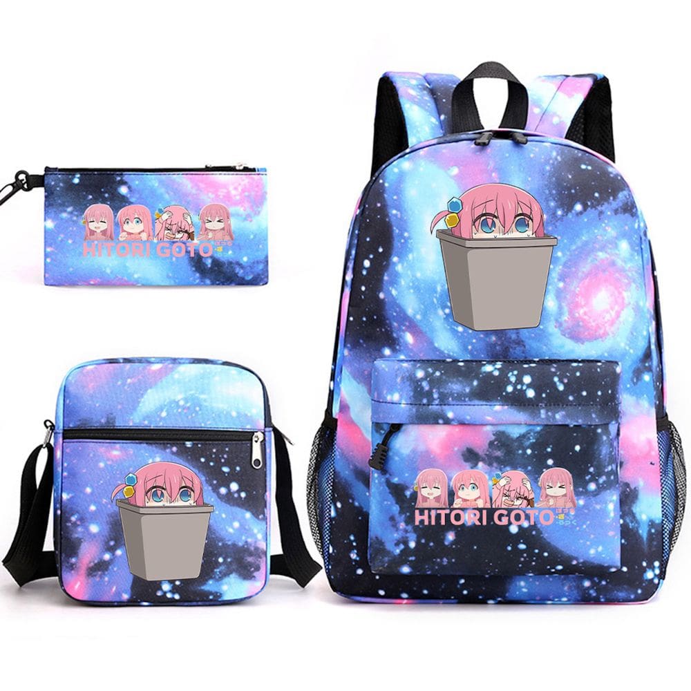 Conjunto de mochilas escolares Bocchis Rocks Gotohs Historis Cartoon Kids