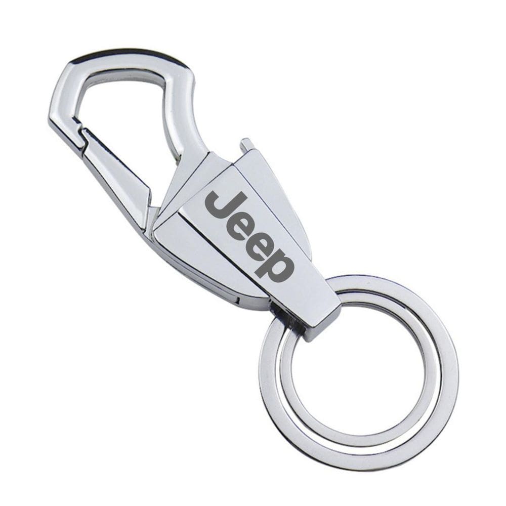 Chaveiro Para Jeep Prata Cromado Renegade Compass - J
