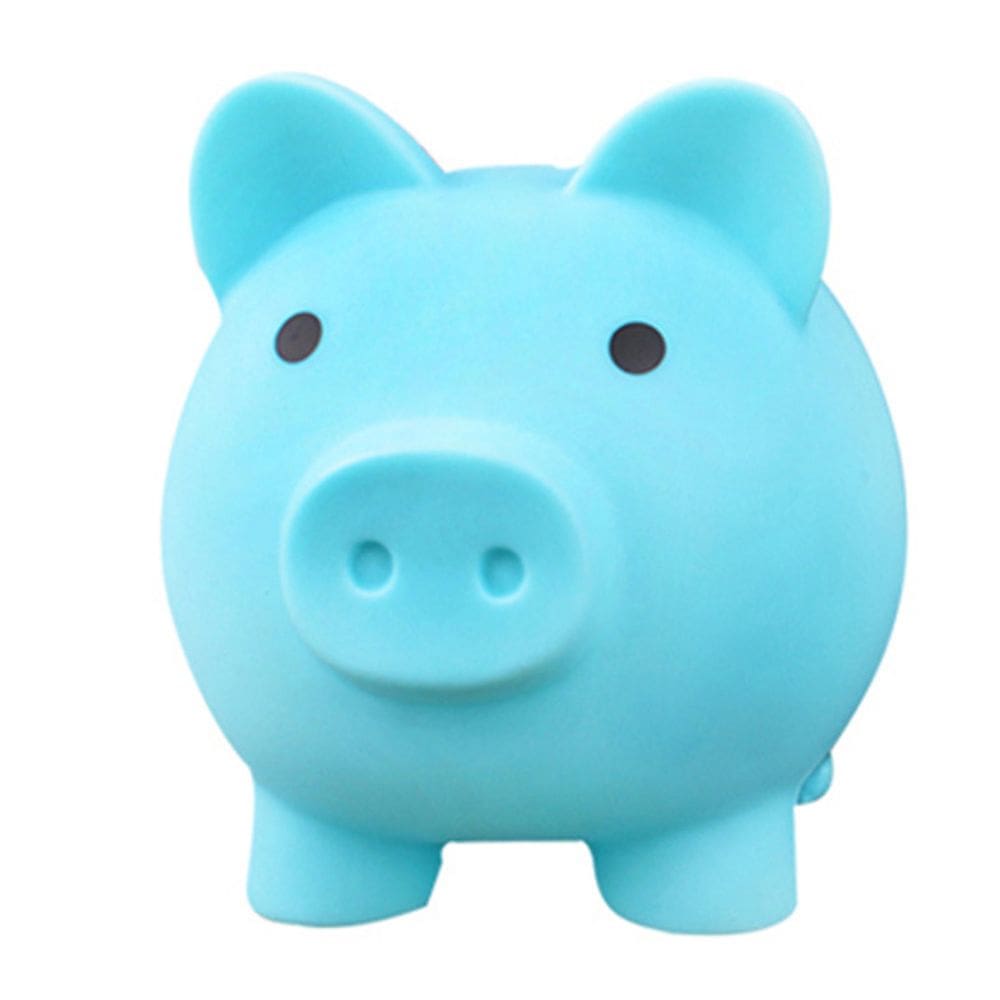 Piggy Bank Blue Pig para crianças Coin Money Box Money Bank Savi
