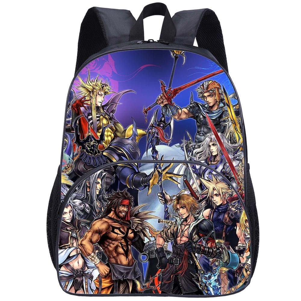 Mochila escolar Finals Fantasy Anime para crianças