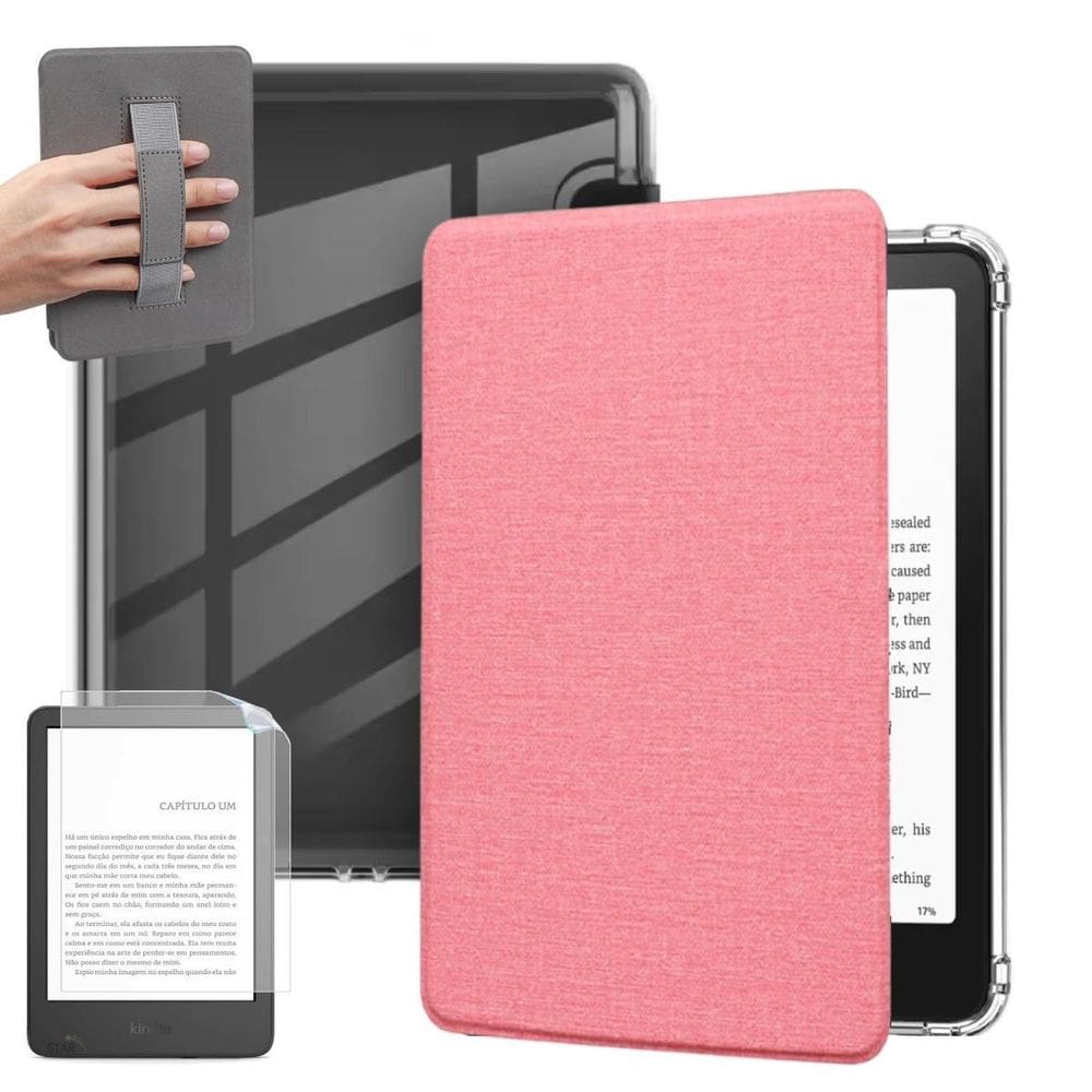 Capa Acrílico Alça Para Kindle Paperwhite Sa569P + Película