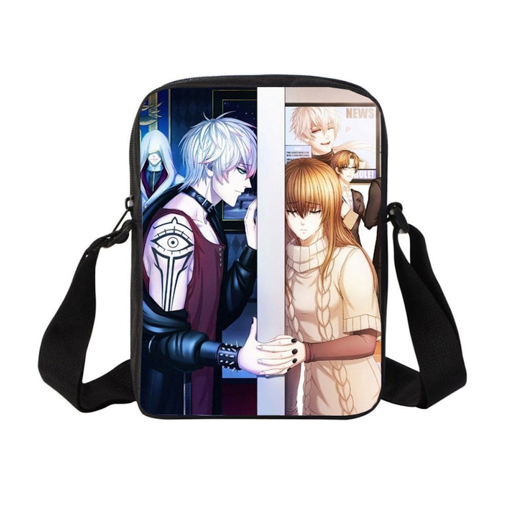 Bolsa de ombro Mystic Messengers Anime Poliéster 17x5x23cm