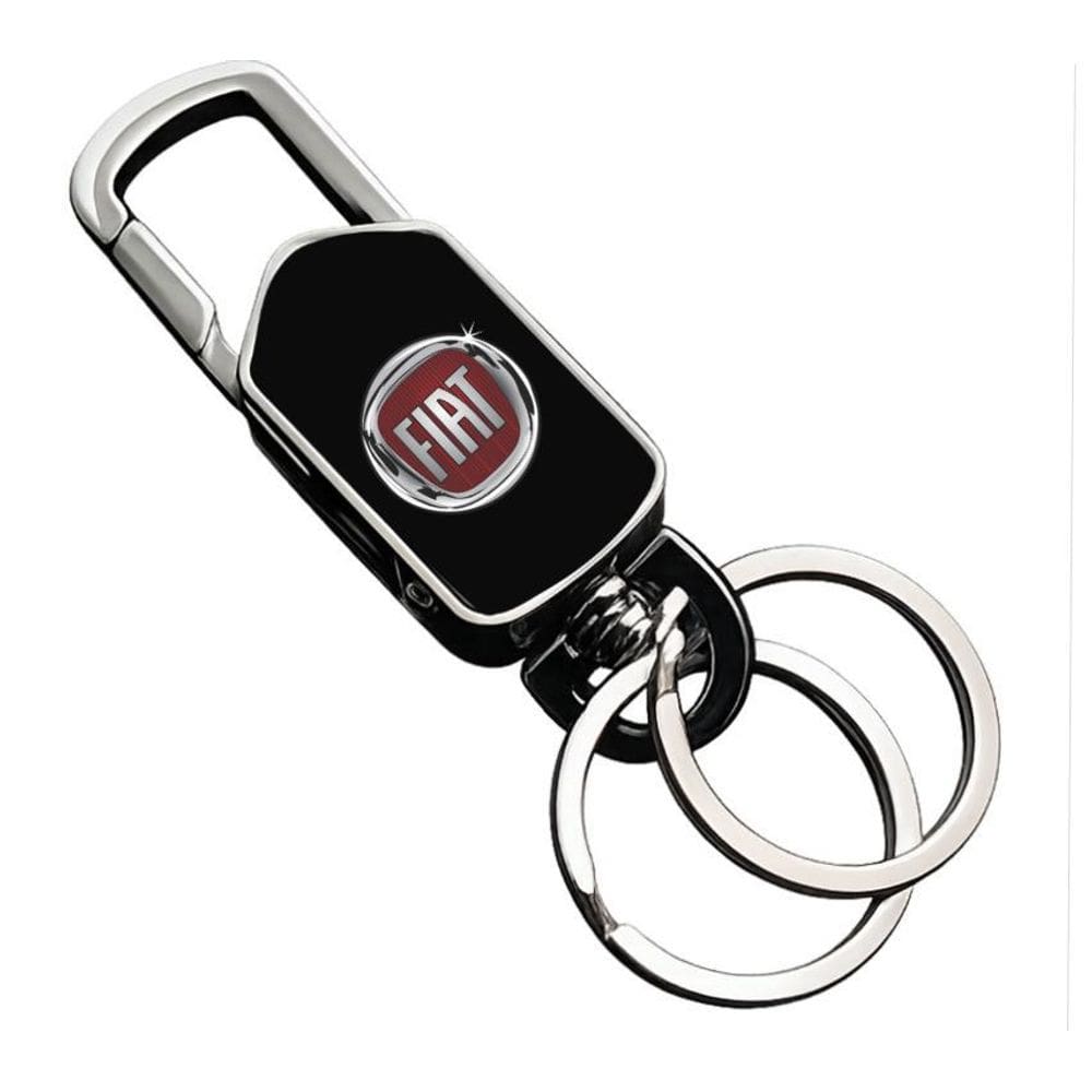 Chaveiro Para Fiat Logo Colorida Giratório Uno Siena - P