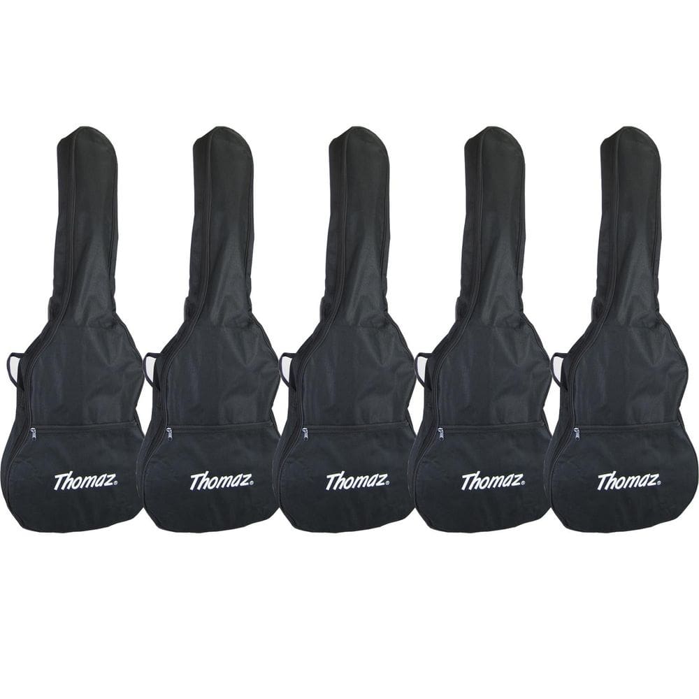 Kit 5 Capas para Violão Clássico Acústico Preta Thomaz