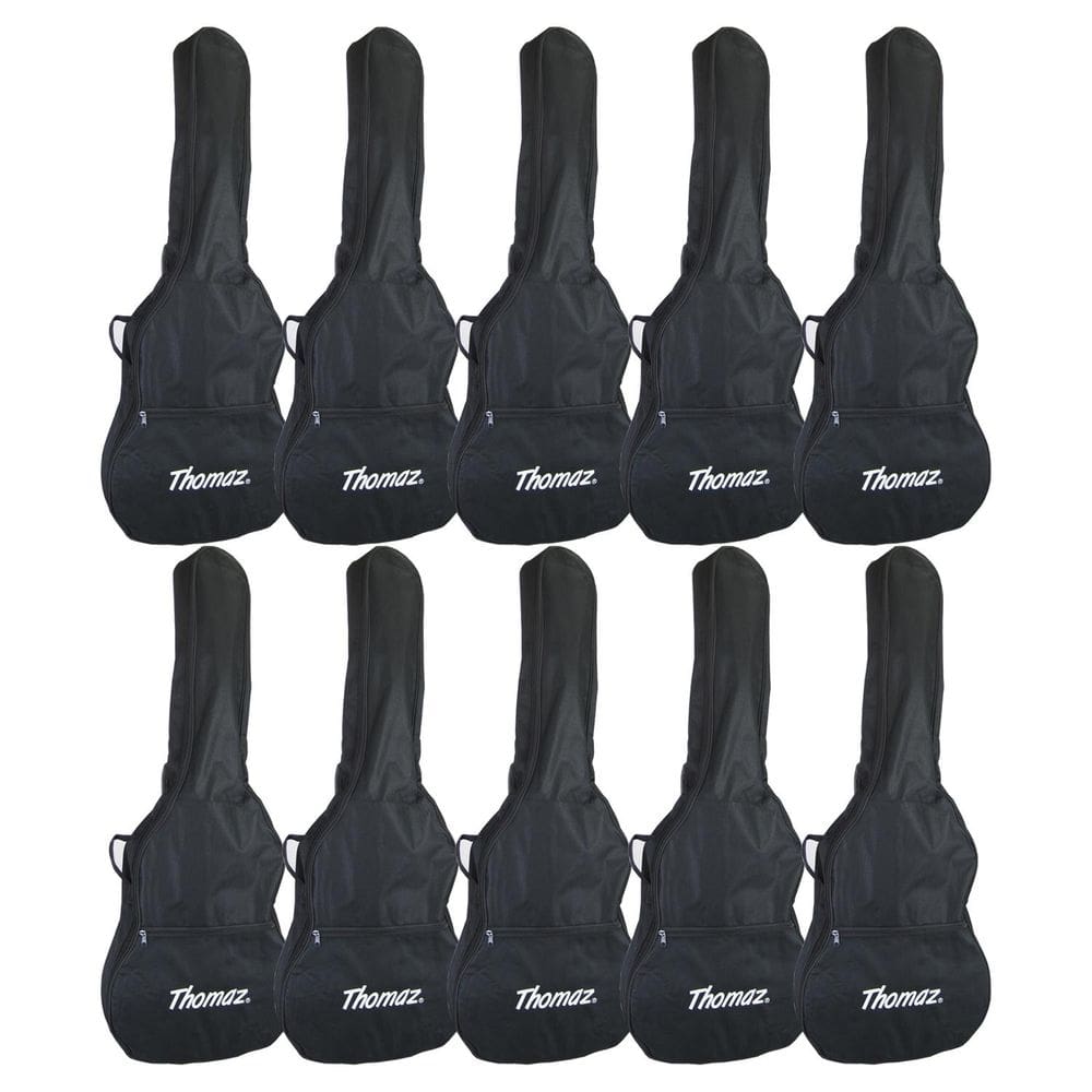 Kit 25 Capas para Violão Clássico Acústico Preta Thomaz