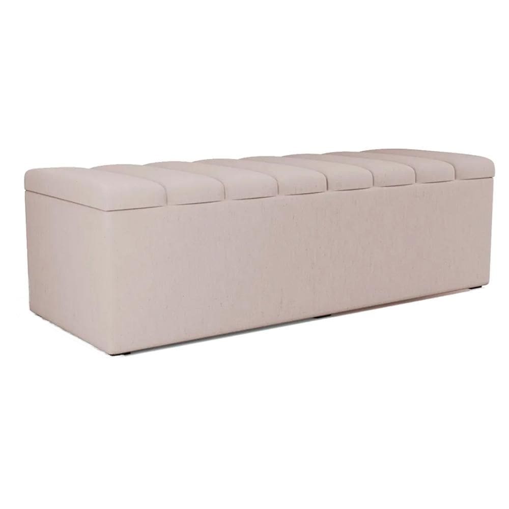 Recamier Calcadeira Bau 140 cm Dalia Linho Artte