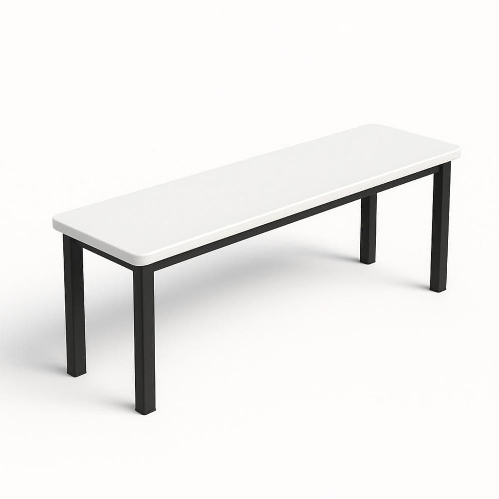 Banco Refeitorio 170X30x47 Branco 4 Lugares - Geeb Work