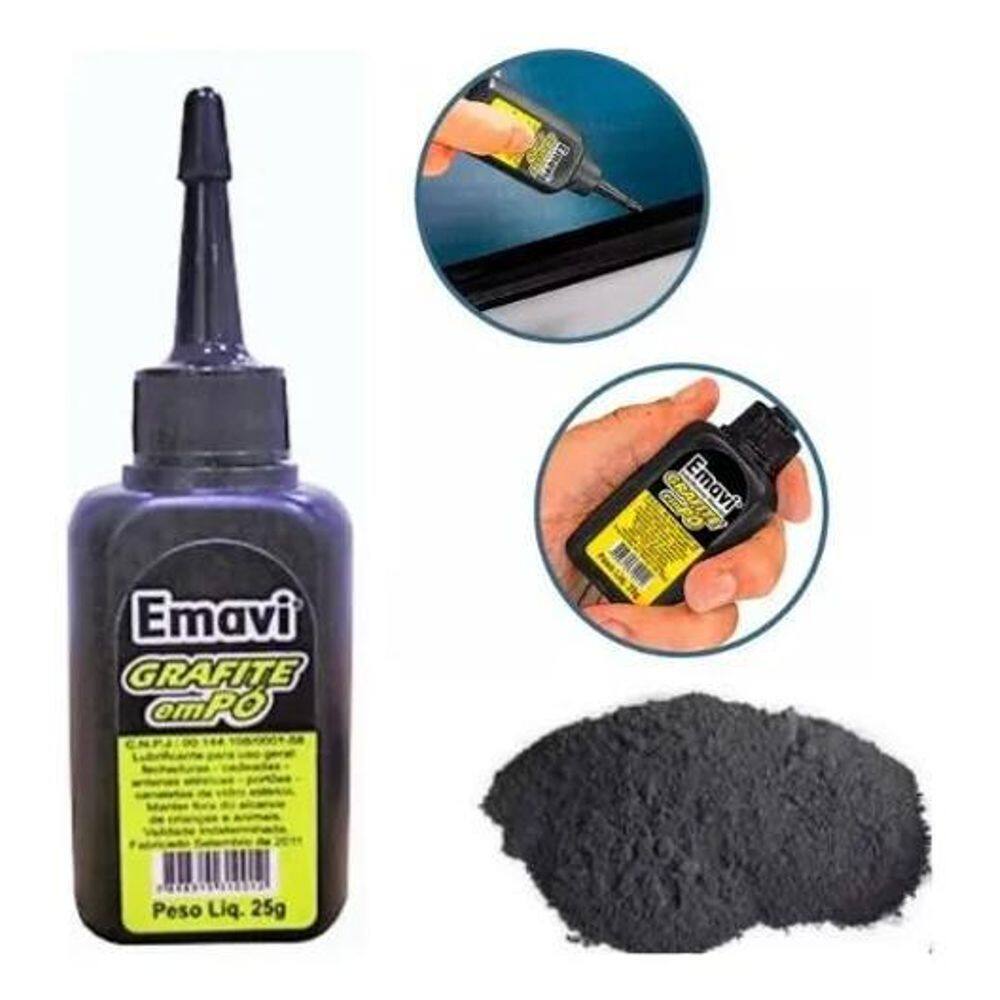 2X Grafite Em Pó Para Vidros Maçanetas Cadeados 25G