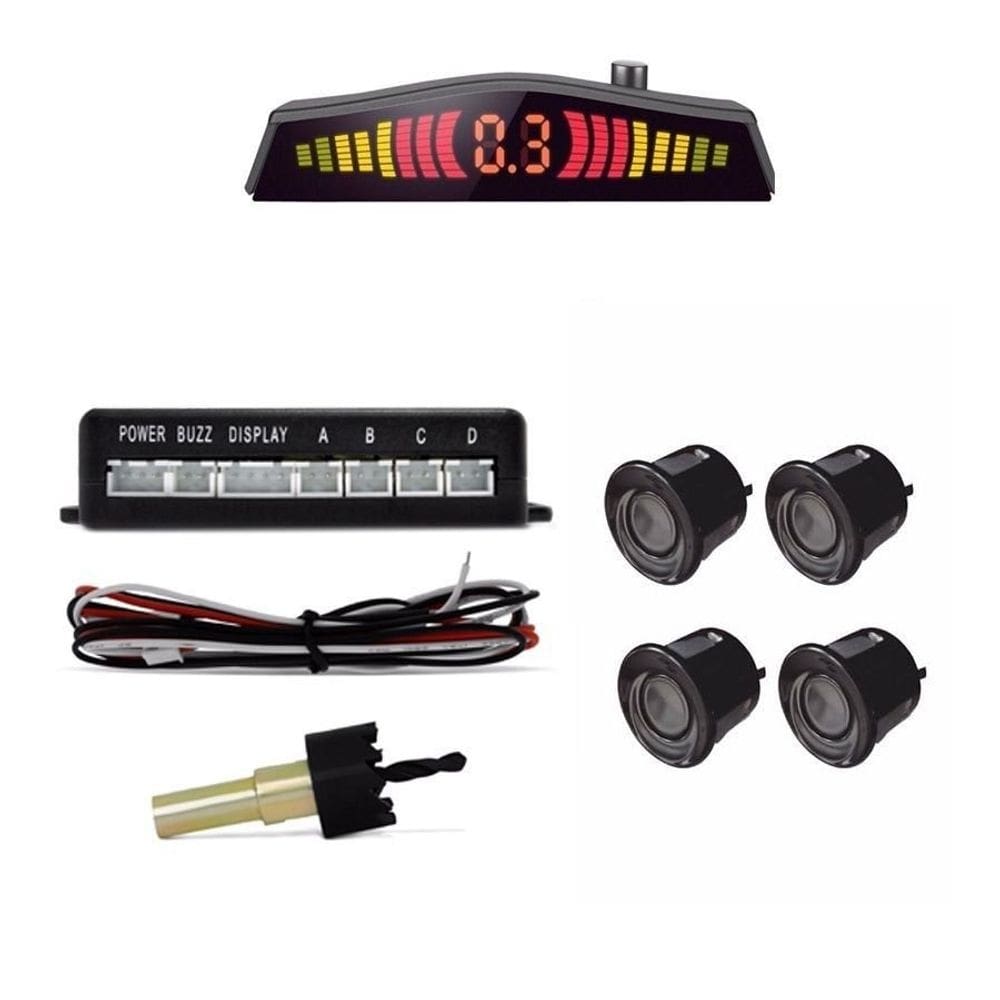 Sensor De Estacionamento 4P PRETO FOSCO