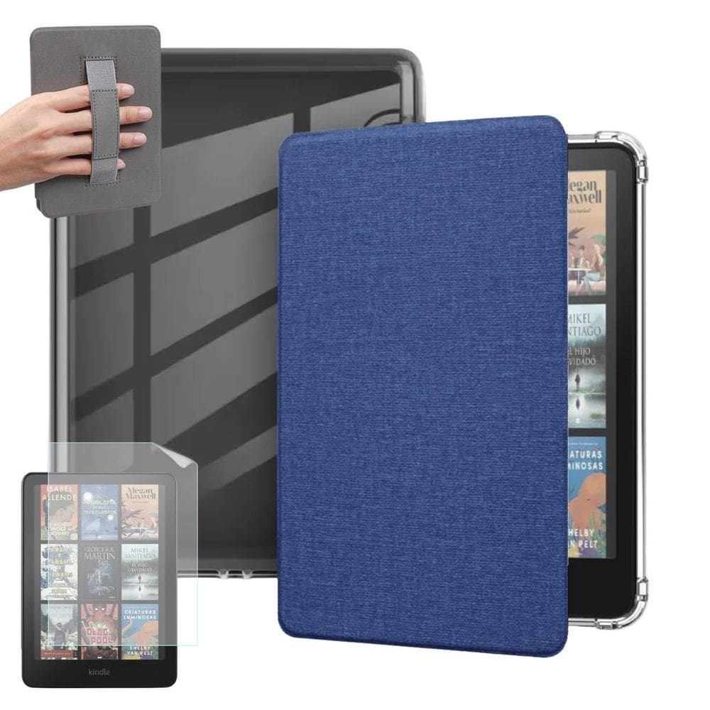 Case Tecido Alça Para Kindle Colorsoft 7 Polegadas+ Película