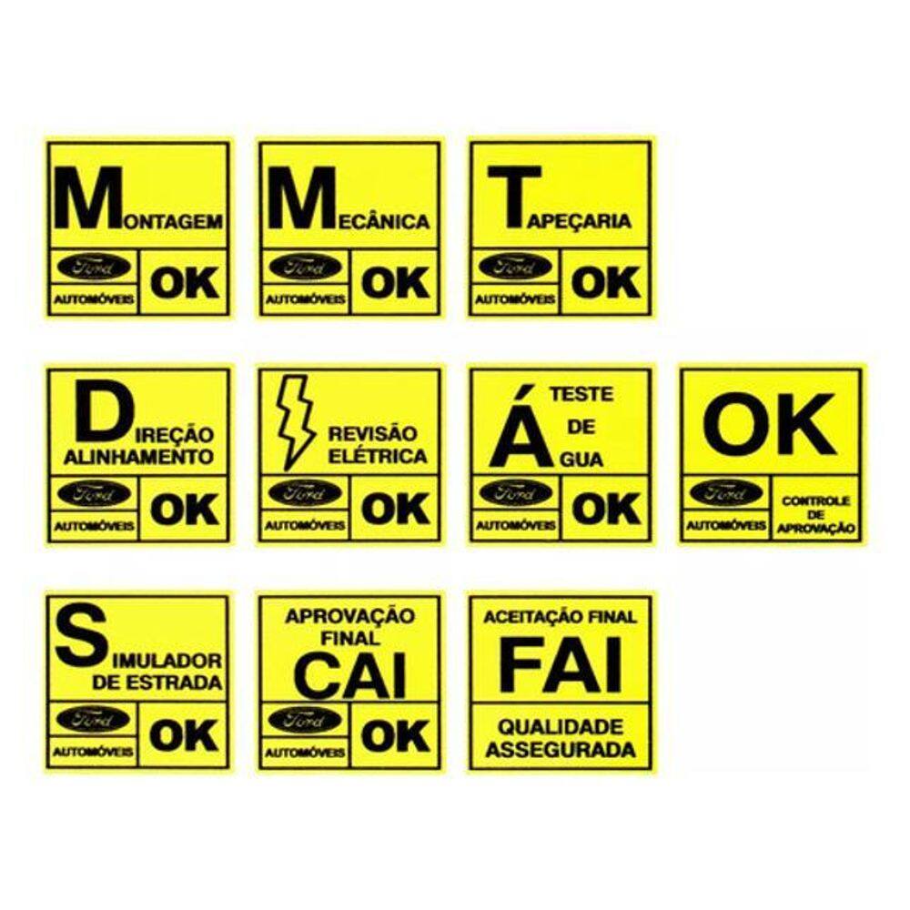 Selos Qualidade Ford - Adesivo Para-Brisa Escort Xr3, Gl