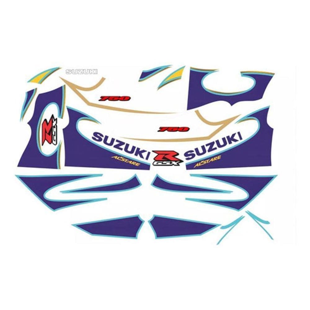 Kit Adesivos Decorativos Suzuki Gsxr 750 2000 Alstare Moto