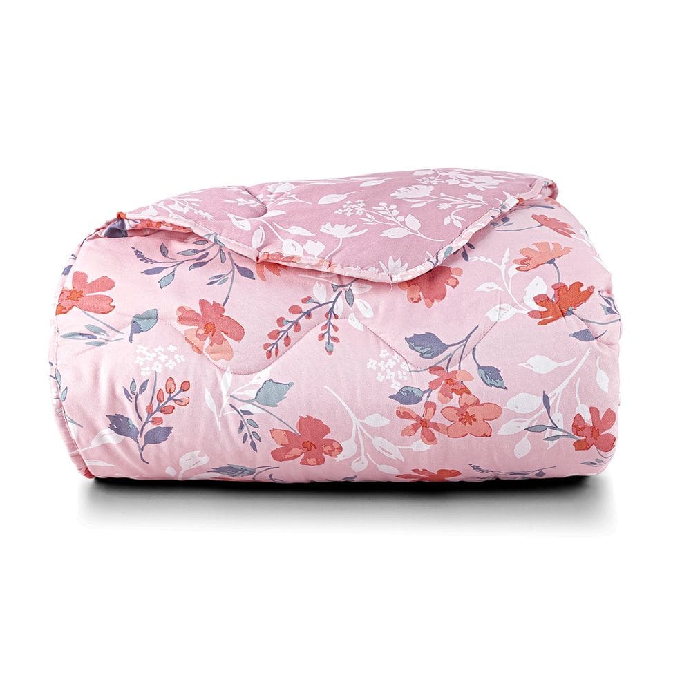 Edredom King Dupla Face Sublime 400 Fios Micropercal Toque de Algodão Flora 1 Peça - 100% Poliéster