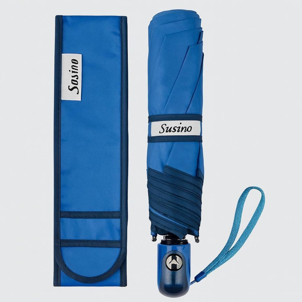 Guarda Chuva Azul Claro Feminino Ss022Ag