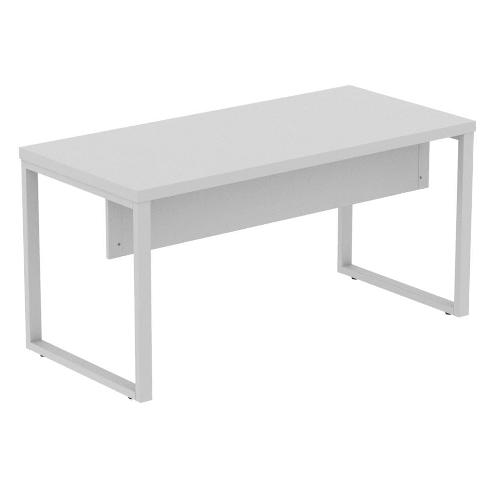 Mesa Secretaria 170X70 Pe40 Pe Tubular Cinza - Pandin