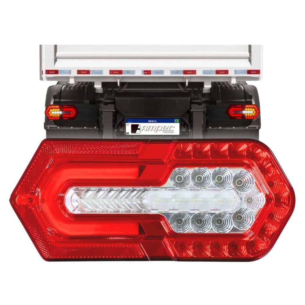 Lanterna Traseira Turn Led 4 Funções Bivolt Sinalsul 2235