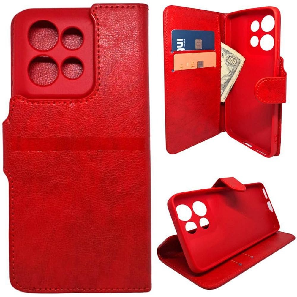 Kit Capa Carteira Compatível Motorola Edge 50 Neo + Película